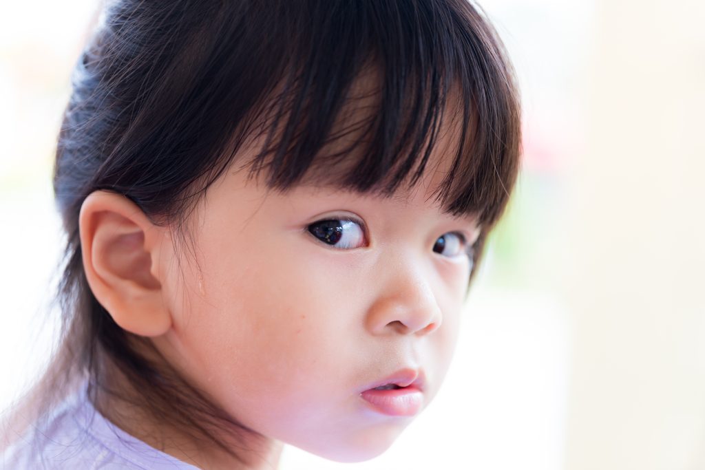 Little boy with a puzzled look on his face